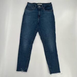 Levi's 721 High Rise Skinny Frayed Hem Jeans Size 28 Women's